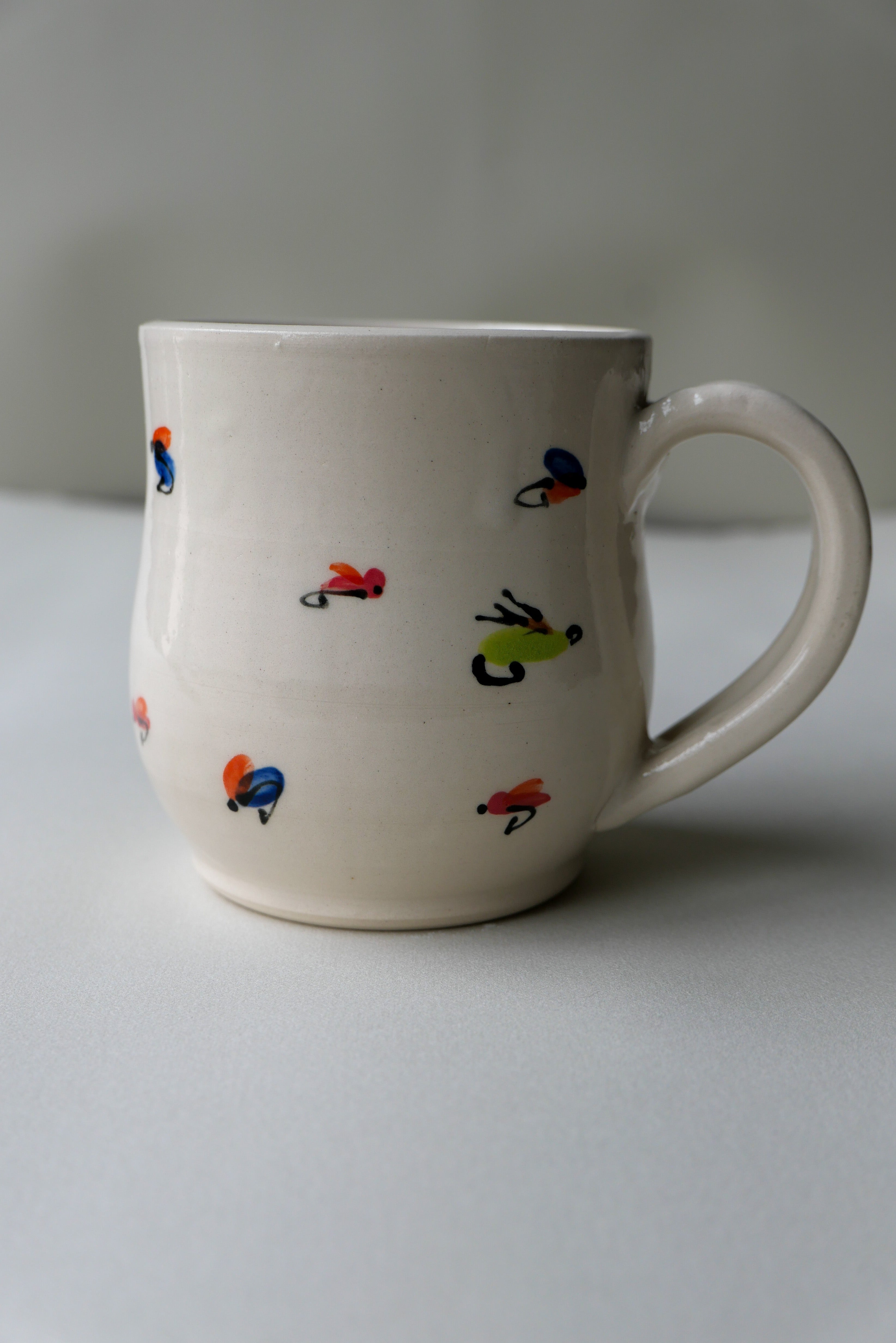 trout fly small mug