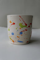rainbow splatter mug