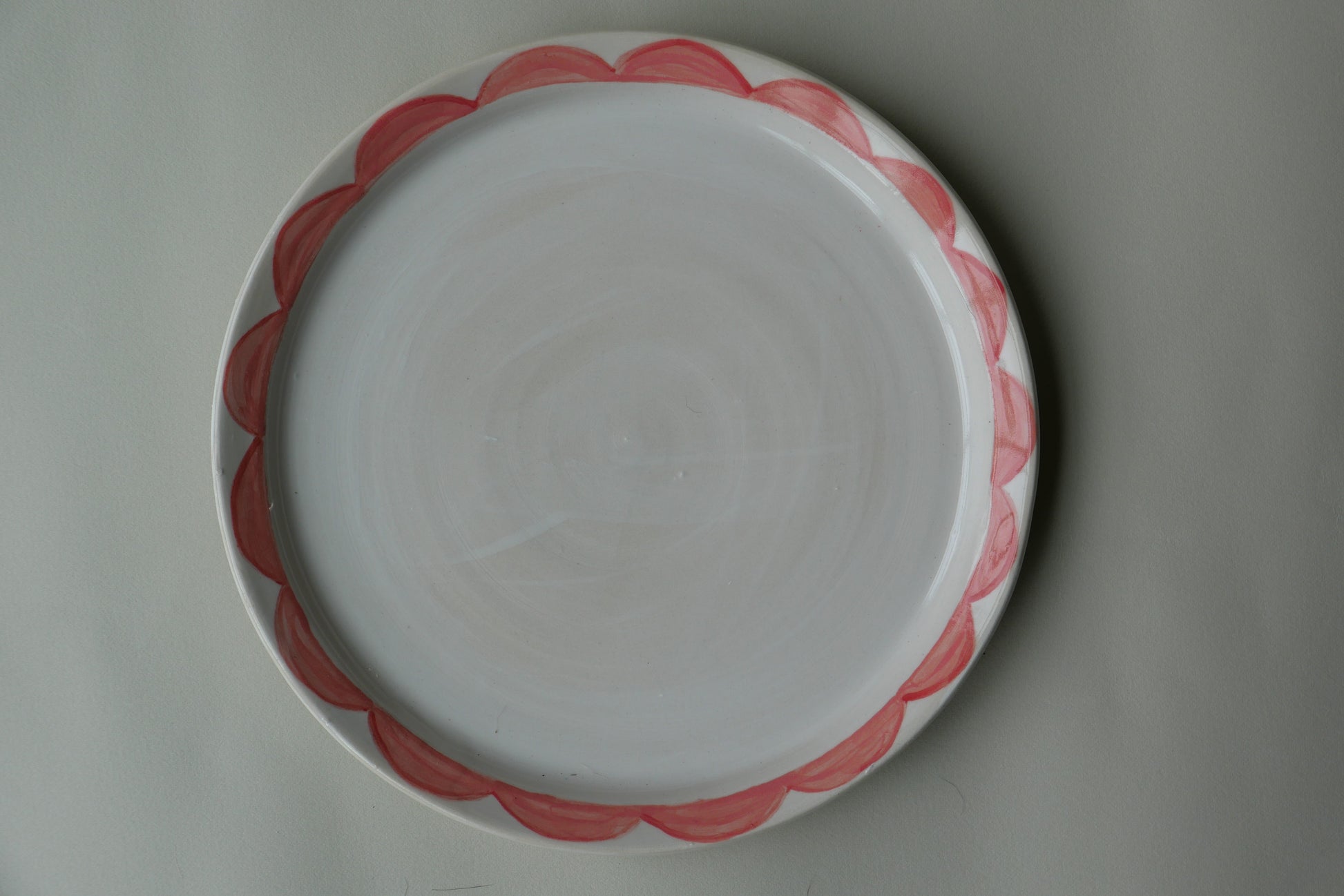 small scalloped plate