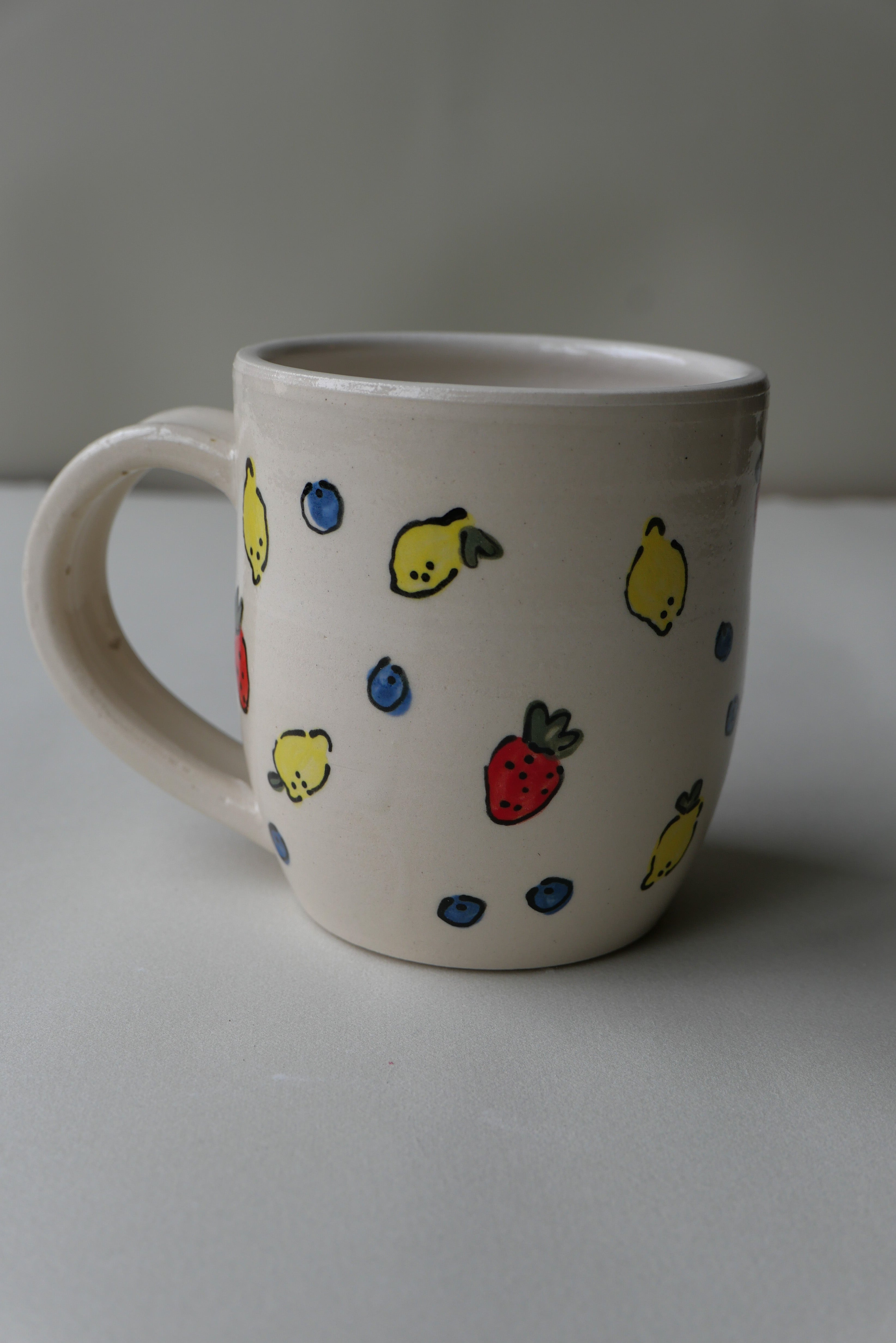 fruit themed mug