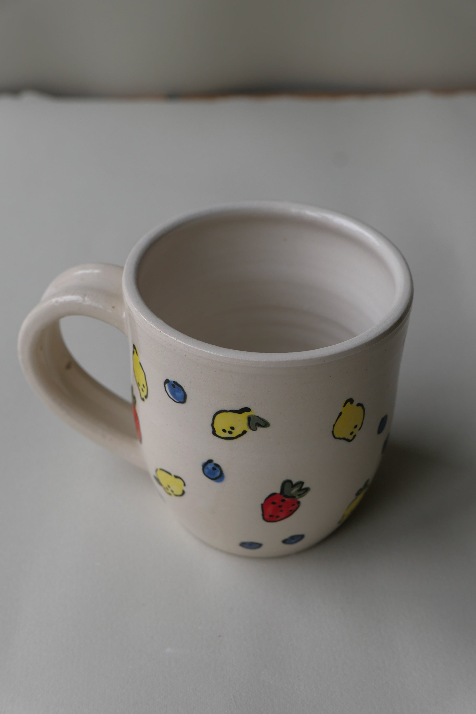 fruit themed mug