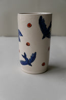 blue and orange bird tumbler no. 1