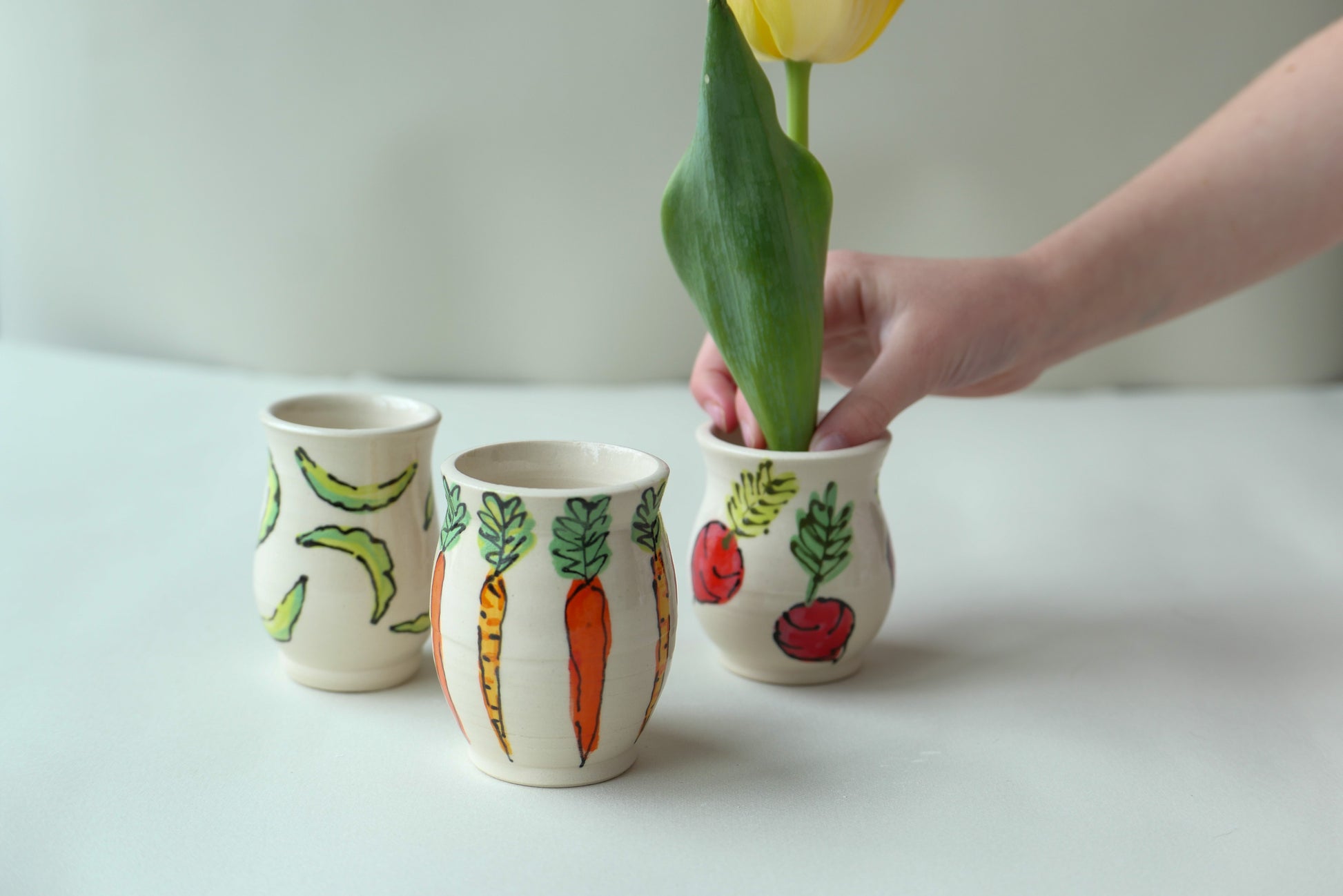 bud vase trio
